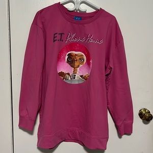 ET pink sweatshirt oversized